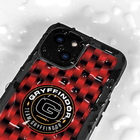 Wizarding Worlds Harry Potter Team Gryffindor iPhone 15 Plus Waterproof Case